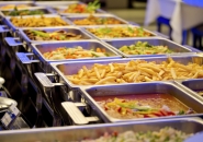Metallic Banquet Buffet Meal Trays